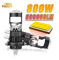 MINI LED лампа H7 Лінза, з обманкою ПРАВИЛЬНИЙ ПУЧОК СВІТЛА, світлодіодні , 1шт