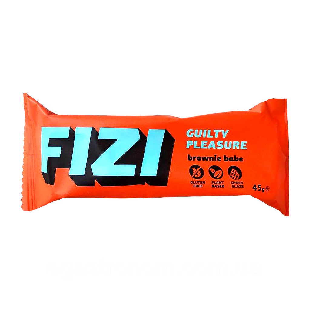 Батончик брауні (без цукру) Фізі Fizi brownie babe 45g 10шт/ящ (Код: 00-00017166), фото 1