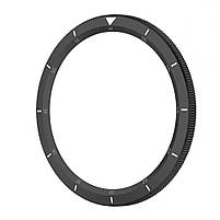 Безель металевий для смарт годинника Xiaomi Watch S3/S4 Black-white + захисне скло, фото 5
