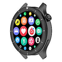Безель металевий для смарт годинника Xiaomi Watch S3/S4 Black-white + захисне скло, фото 7