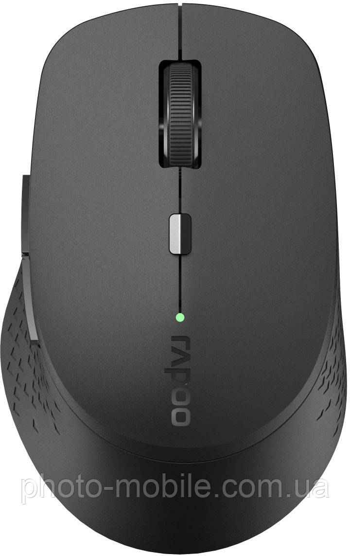Комп'ютерна миша бездротова Rapoo M300 Silent, Bluetooth / 2.4 GHz, оптична, 1600 dpi, 6 кнопок, 1xAA, Gray