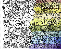 Картина-антистрес Riviera Blanca Єгипетська 40x50 см (RB-0564)