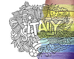 Картина-антистрес Riviera Blanca Італія 40x50 см (RB-0569)