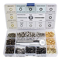 Набір для установки люверсів, 5 мм. 4 види по 100 шт. ASTA A-TC546