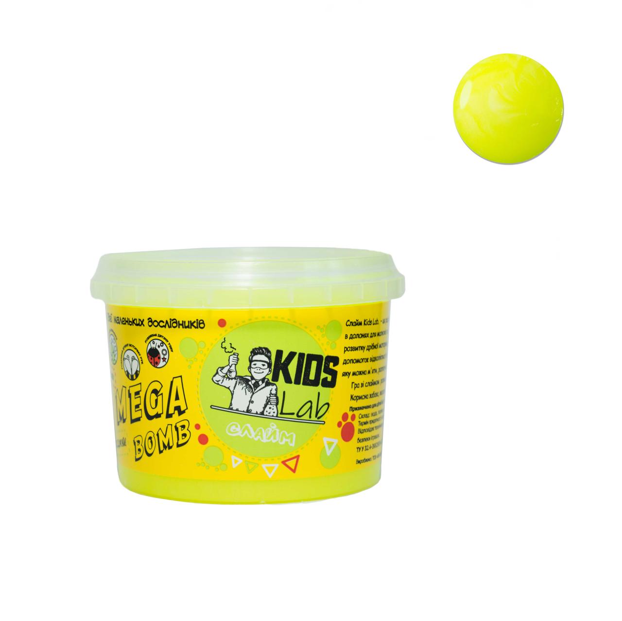 Слайм лимонний No03 KIDS LAB 350 г, фото 1