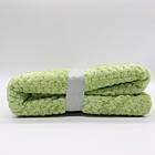 Плед двоспальний, 200х180см, Blanket, Зелений / Однотонне покривало на ліжко / Плюшевий плед покривало, фото 5