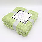 Плед двоспальний, 200х180см, Blanket, Зелений / Однотонне покривало на ліжко / Плюшевий плед покривало, фото 7