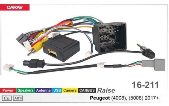 Перехідник для магнітол 9", 10.1" Carav 16-211 Peugeot 4008, 5008