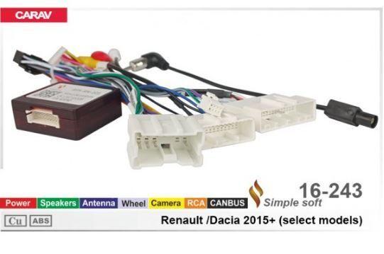 Перехідник для магнітол 9", 10.1" Carav 16-243 Renault, Dacia