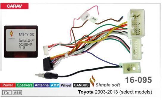 Перехідник для магнітол 9", 10.1" Carav 16-095 Toyota, Lexus