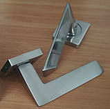 Ручка дверна Ajax ULTRA JK SN/CP-3 матовий нікель/хром, фото 2