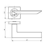 Ручка дверна Ajax ULTRA JK SN/CP-3 матовий нікель/хром, фото 3