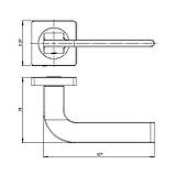 Ручка дверна Ajax SPLINE JK BL-24 чорний, фото 3