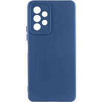 Чохол TPU GETMAN Liquid Silk Full Camera для Samsung Galaxy A33 5G Синій / Navy Blue