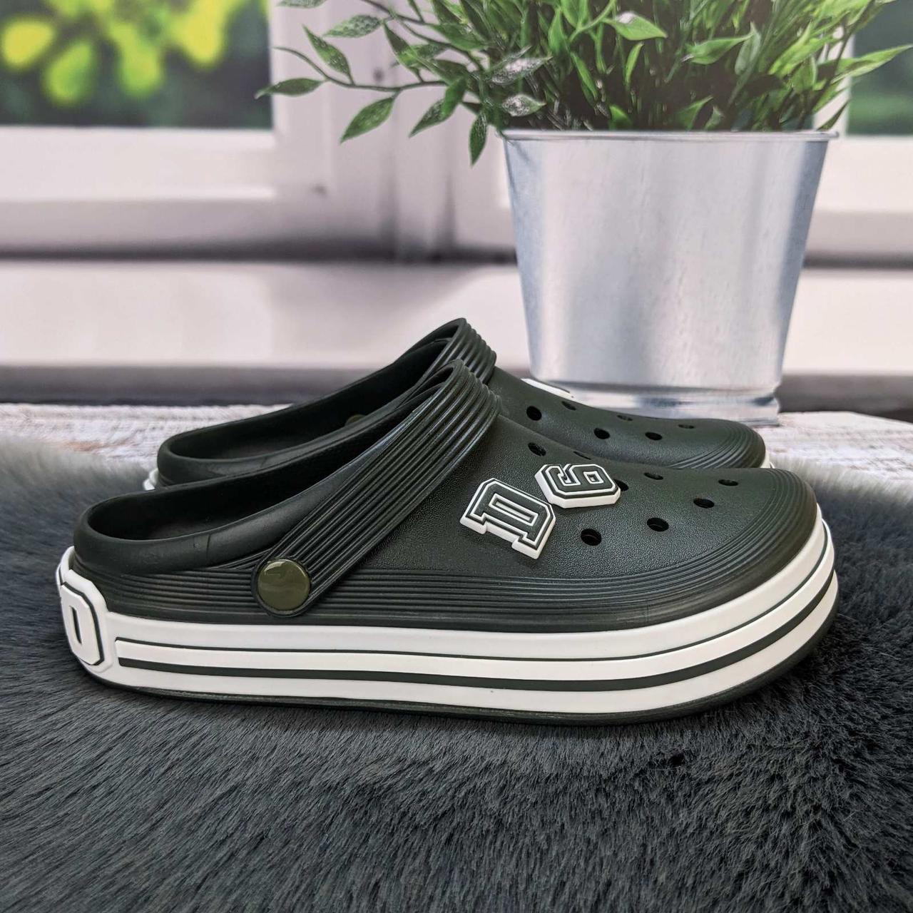 Крокси жіночі або підліткові піна кольору хакі Dago 4731