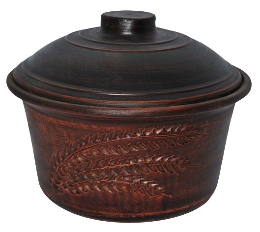 Каструля колосок без ручок, 2 л, Хвиля глина, ARTEL KERAMIST, Арт.58589