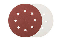 Круг шліфувальний на липучці Mastertool 180мм x Р40 x 8 отворів (5шт) (08-1804-H)