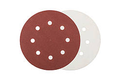 Круг шліфувальний на липучці Mastertool 180мм x Р180 x 8 отворів (5шт) (08-1818-H)