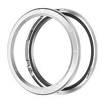 Безель металевий для смарт годинника Xiaomi Watch S3/S4 Silver-1 + захисне скло, фото 6