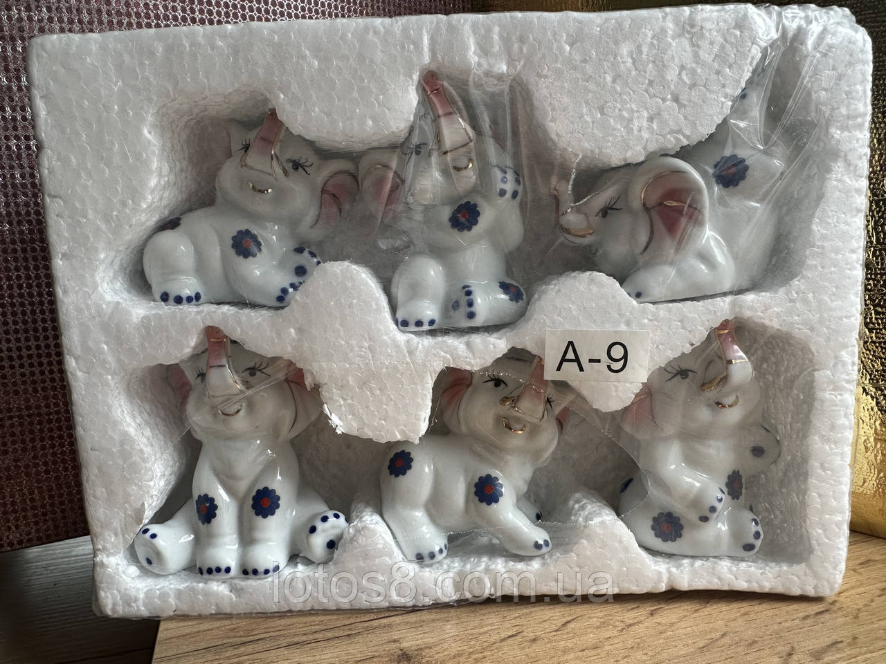 Статуетка слони 6 шт, фото 1