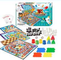 Гр Гра 10 Поєдинків 23833 (12/2)  "4FUN Game Club", ігрові поля, фішки, карти, шахи, шашки, кубик, в, шт