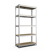 Стелаж Стандарт ОД 1800х1000х600 Меткас, 220 кг/полицю, 5 полиць, ДСП, оцинкований, металевий