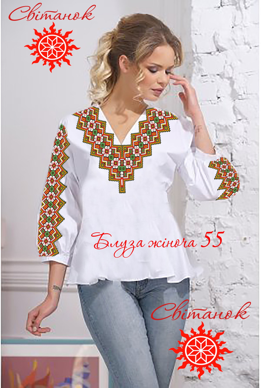 Заготовка для вишиванки блуза жіноча БЖ-55 ТМ "Світанок", фото 1