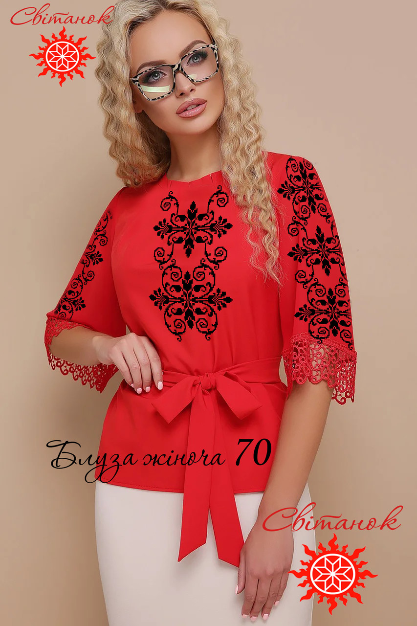 Заготовка для вишиванки блуза жіноча БЖ-70 ТМ "Світанок", фото 1