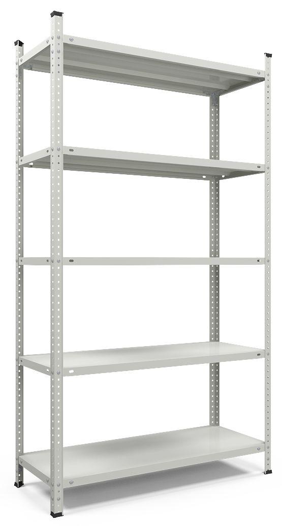 Стелаж Атлант КС 2000х1200х400 Меткас, 150 кг/полиця, 5 полиць, пофарбований, металевий
