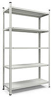 Стелаж Атлант КС 2000х1200х400 Меткас, 150 кг/полиця, 5 полиць, пофарбований, металевий