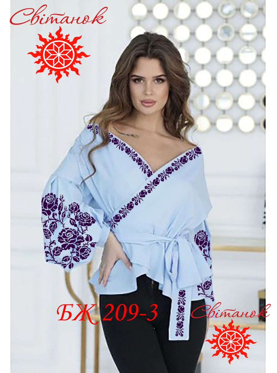 Заготовка для вишиванки блуза жіноча БЖ-209-3 ТМ "Світанок", фото 1