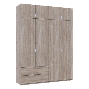 Розпашна шафа для одягу Doros Лукас Дуб сонома 180х50х240 (80737731), фото 1
