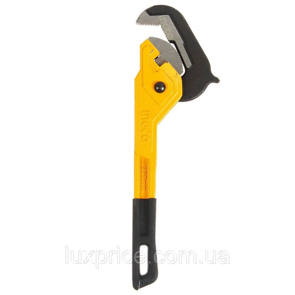 Ключ трубний самозатискний 350 мм (18-52 мм) INGCO INDUSTRIAL HPW1414 Luxprice, фото 1