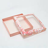 Коробка пакувальна для пряників 200*200*30 (з весняним прінтом), фото 3