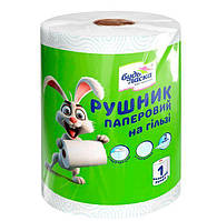 Рушник целюлозний на гільзі 2шаровий з перфорацією та кольор. тисн. 470 відривів