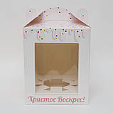 Упаковка для куліча Великодня картонна 170*170*210, фото 4