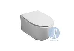 Унітаз підвісний SIMAS Lft Spazio з кришкою soft-close LFT18-F85-LFT006 Glossy white SIMAS