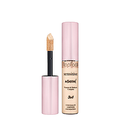 Консилер для обличчя topface Sensitive Mineral 3in1 PT471 № 01 Ivory Beige