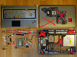 РОЗБИРАННЯ HP Pavilion DV7-6000 (Корпус Піддон Топкейс USB Шлейф)