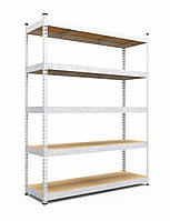 Стелаж Титан ОД 3120х1600х400 Меткас, 300 кг/полицю, 5 полиць, ДСП, оцинкований, металевий