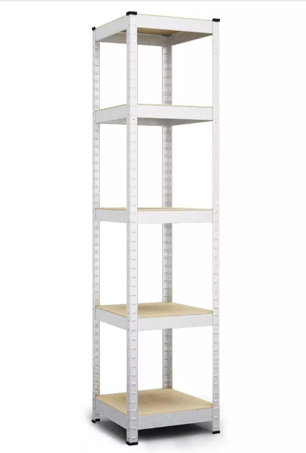 Стелаж SL Бюджет ОМ 1800х400х400 Меткас, 175 кг/полицю, 5 полиць, МДФ, оцинкований, металевий