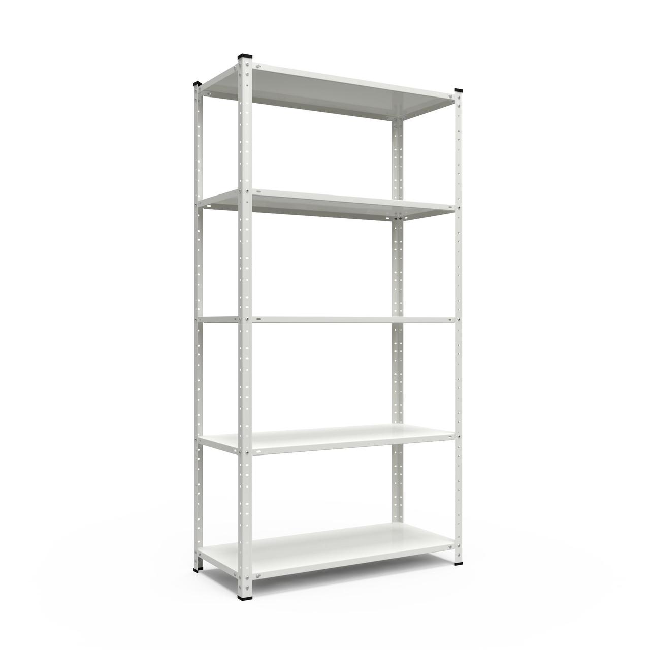 Стелаж Елегант-2 1840х950х440 Меткас, 50 кг/полицю, 5 полиць, пофарбований, металевий
