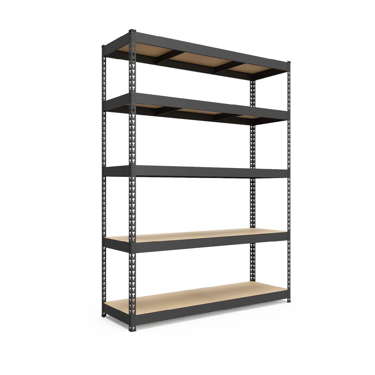 Стелаж Титан КМ 2160х1400х500 Меткас, 300 кг/полицю, 5 полиць, МДФ, пофарбований, металевий