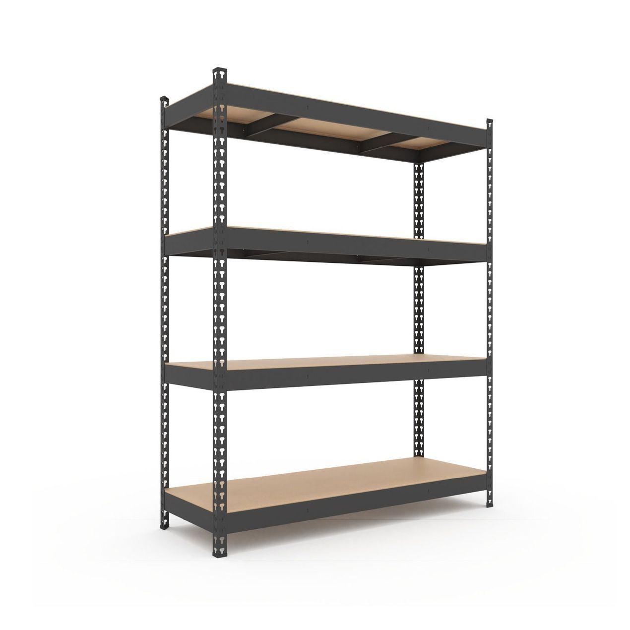 Стелаж Титан КМ 1800х1400х500 Меткас, 300 кг/полицю, 4 полиці, МДФ, пофарбований, металевий