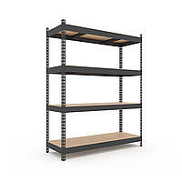 Стелаж Титан КМ 1800х1200х500 Меткас, 300 кг/полицю, 4 полиці, МДФ, пофарбований, металевий