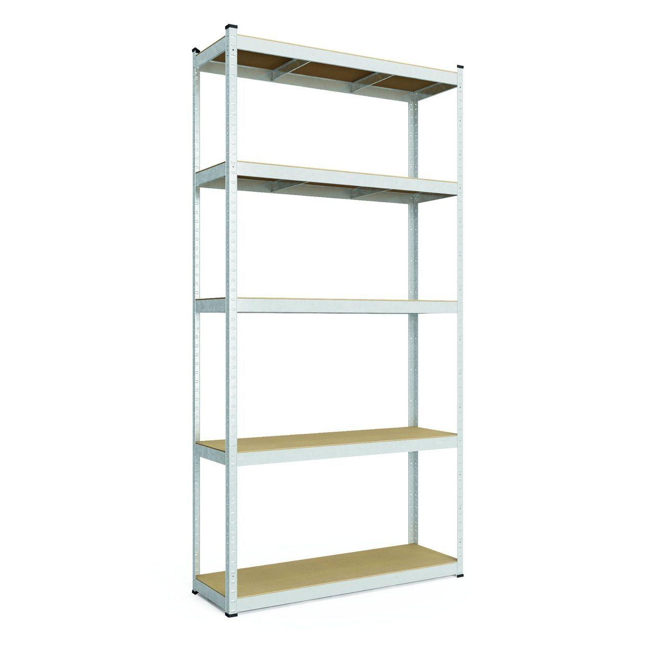 Стелаж SL Бюджет ОМ 1800х1200х400 Меткас, 150 кг/полицю, 5 полиць, МДФ, оцинкований, металевий