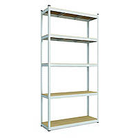 Стелаж SL Бюджет ОМ 1800х1200х300 Меткас, 150 кг/полицю, 5 полиць, МДФ, оцинкований, металевий