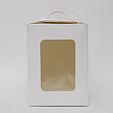 Упаковка для кулічів крейдована біла 140*140*190, фото 3