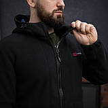 Куртка флісова чоловіча Grifon Осло двохсторонній фліс чорний (M-ХXL), фото 2
