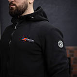 Куртка флісова чоловіча Grifon Осло двохсторонній фліс чорний (M-ХXL), фото 6